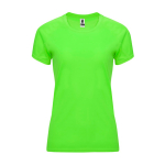 Tailliertes Funktionsshirt für Damen aus Polyester farbe neongrün zweite Ansicht