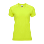 Tailliertes Funktionsshirt für Damen aus Polyester farbe neongelb zweite Ansicht