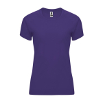 Tailliertes Funktionsshirt für Damen aus Polyester farbe purpurfarben zweite Ansicht
