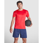 Technisches T-Shirt aus Polyester mit kurzen Ärmeln farbe rot erste Gebrauchsansicht