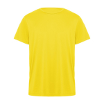 Technisches T-Shirt aus Polyester mit kurzen Ärmeln farbe gelb zweite Ansicht