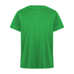 Technisches T-Shirt aus Polyester mit kurzen Ärmeln farbe grün zweite Ansicht