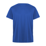 Technisches T-Shirt aus Polyester mit kurzen Ärmeln farbe köngisblau zweite Ansicht