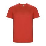 Technisches Kurzarmshirt aus recycelten Stoffen farbe rot zweite Ansicht