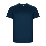 Technisches Kurzarmshirt aus recycelten Stoffen farbe marineblau zweite Ansicht