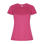 Damen-T-Shirt aus recyceltem Polyester farbe rosa zweite Ansicht