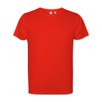 Technisches T-Shirt aus recyceltem Polyester farbe rot zweite Ansicht