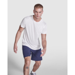 Technisches T-Shirt aus recyceltem Polyester farbe weiß erste Gebrauchsansicht