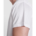Technisches T-Shirt aus recyceltem Polyester farbe weiß zweite Detailansicht