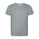 Technisches T-Shirt aus recyceltem Polyester farbe grau zweite Ansicht