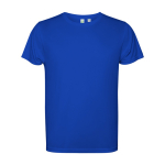 Technisches T-Shirt aus recyceltem Polyester farbe köngisblau zweite Ansicht
