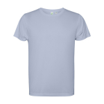 Technisches T-Shirt aus recyceltem Polyester farbe blaugrau zweite Ansicht