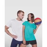 Damen-T-Shirt aus recyceltem Polyester farbe smaragdgrün fünfte Gebrauchsansicht