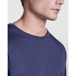 Langärmeliges Funktionsshirt aus Polyester farbe marineblau erste Detailansicht