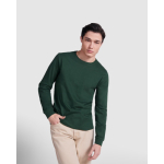 Langärmeliges T-Shirt aus Baumwolle mit Rippbündchen farbe marineblau sechste Gebrauchsansicht
