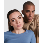 Damen-T-Shirt aus Baumwolle mit langen Ärmeln farbe rosa erste Detailansicht