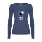 Damen-T-Shirt aus Baumwolle mit langen Ärmeln Hauptansicht