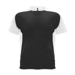 Technisches T-Shirt mit Raglanärmeln aus Polyester farbe schwarz zweite Ansicht