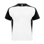 Technisches T-Shirt mit Raglanärmeln aus Polyester farbe weiß/schwarz zweite Ansicht