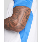 Technisches T-Shirt mit Raglanärmeln aus Polyester farbe weiß/blau zweite Detailansicht