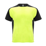 Technisches T-Shirt mit Raglanärmeln aus Polyester farbe neongelb zweite Ansicht
