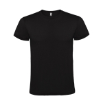 Kurzärmeliges T-Shirt aus Baumwolle 150 g/m2 Roly Direct Atomic farbe schwarz zweite Ansicht