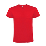 Kurzärmeliges T-Shirt aus Baumwolle 150 g/m2 Roly Direct Atomic farbe rot zweite Ansicht