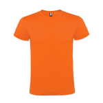 Kurzärmeliges T-Shirt aus Baumwolle 150 g/m2 Roly Direct Atomic farbe orange zweite Ansicht
