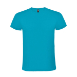 Kurzärmeliges T-Shirt aus Baumwolle 150 g/m2 Roly Direct Atomic farbe türkis zweite Ansicht