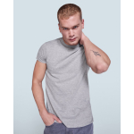 Kurzärmeliges T-Shirt aus Baumwolle 150 g/m2 Roly Direct Atomic farbe marineblau erste Gebrauchsansicht