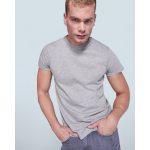 Kurzärmeliges T-Shirt aus Baumwolle 150 g/m2 Roly Direct Atomic farbe marineblau sechste Gebrauchsansicht