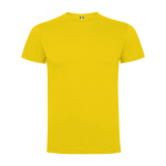 Kurzärmeliges T-Shirt aus Baumwolle 165 g/m2 Roly Direct Dogo Premium farbe gelb zweite Ansicht