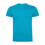 Kurzärmeliges T-Shirt aus Baumwolle 165 g/m2 Roly Direct Dogo Premium farbe türkis zweite Ansicht