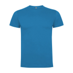 Kurzärmeliges T-Shirt aus Baumwolle 165 g/m2 Roly Direct Dogo Premium farbe cyan-blau zweite Ansicht