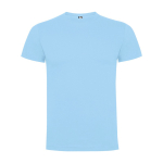 Kurzärmeliges T-Shirt aus Baumwolle 165 g/m2 Roly Direct Dogo Premium farbe hellblau zweite Ansicht