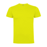 Kurzärmeliges T-Shirt aus Baumwolle 165 g/m2 Roly Direct Dogo Premium farbe neongelb zweite Ansicht