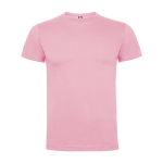 Kurzärmeliges T-Shirt aus Baumwolle 165 g/m2 Roly Direct Dogo Premium farbe hellrosa zweite Ansicht