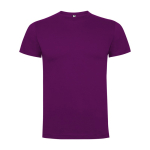 Kurzärmeliges T-Shirt aus Baumwolle 165 g/m2 Roly Direct Dogo Premium farbe purpurfarben zweite Ansicht