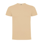Kurzärmeliges T-Shirt aus Baumwolle 165 g/m2 Roly Direct Dogo Premium farbe hellbraun zweite Ansicht