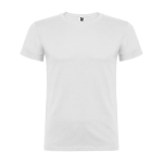 Kurzärmeliges T-Shirt aus Baumwolle 155 g/m2 Roly Direct Beagle farbe weiß zweite Ansicht