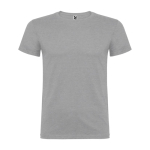 Kurzärmeliges T-Shirt aus Baumwolle 155 g/m² Roly Direct Beagle farbe hellgrau zweite Ansicht