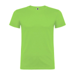Kurzärmeliges T-Shirt aus Baumwolle 155 g/m2 Roly Direct Beagle farbe hellgrün zweite Ansicht