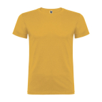 Kurzärmeliges T-Shirt aus Baumwolle 155 g/m2 Roly Direct Beagle farbe dunkelgelb zweite Ansicht