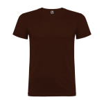 Kurzärmeliges T-Shirt aus Baumwolle 155 g/m2 Roly Direct Beagle farbe dunkelbraun zweite Ansicht