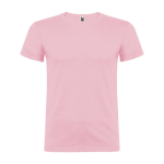 Kurzärmeliges T-Shirt aus Baumwolle 155 g/m2 Roly Direct Beagle farbe hellrosa zweite Ansicht