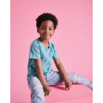 Kurzärmeliges T-Shirt aus Baumwolle 155 g/m2 Roly Direct Beagle farbe pastellblau zweite Gebrauchsansicht