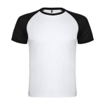 Sport-T-Shirt aus Polyester 140 g/m2 Roly Direct Indianapolis farbe weiß/schwarz zweite Ansicht