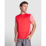 Technisches Kurzarm-T-Shirt 135 g/m2 Roly Direct Zolder farbe rot vierte Gebrauchsansicht