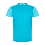 Technisches Kurzarm-T-Shirt 135 g/m2 Roly Direct Zolder farbe türkis zweite Ansicht