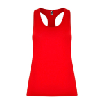 Technisches Slimfit-Trägertop mit Elasthan 160 g/m2 Roly Direct Aida farbe rot zweite Ansicht